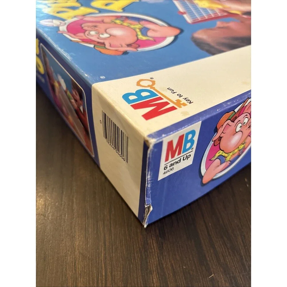 Pig Pong Game 1986 Milton Bradley Complete Puff Balls Vintage Tabletop